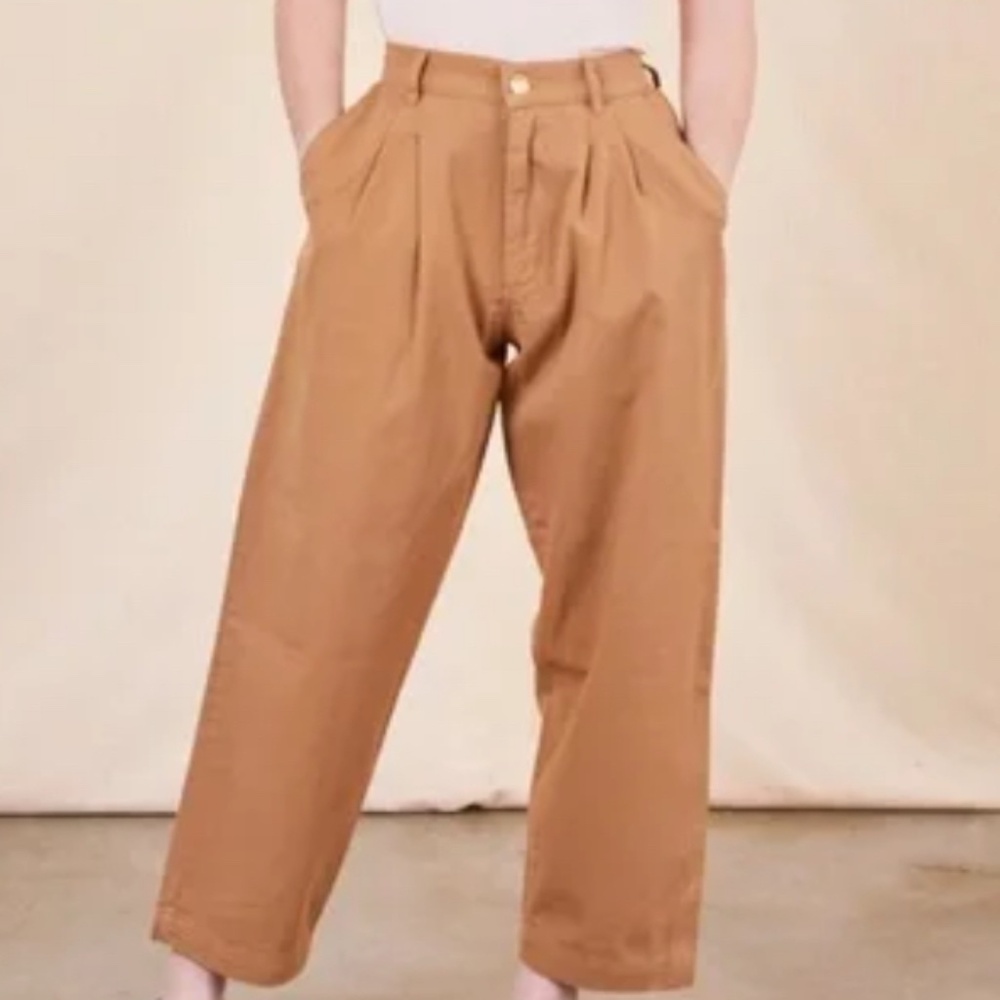 Tan Big Bud Press Trousers
